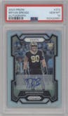 Bryan Bresee from the 2023 Panini Prizm set graded by PSA and given an overall grade of 10.