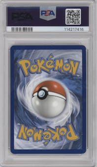 Skarmory from the 2024 Pokemon SV set graded by PSA and given an overall grade of 9.