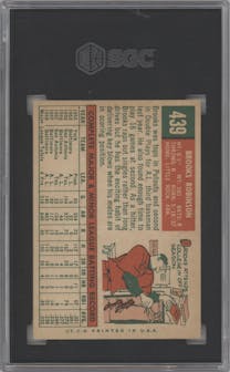 Brooks Robinson from the 1959 Topps set graded by SGC and given an overall grade of 7.