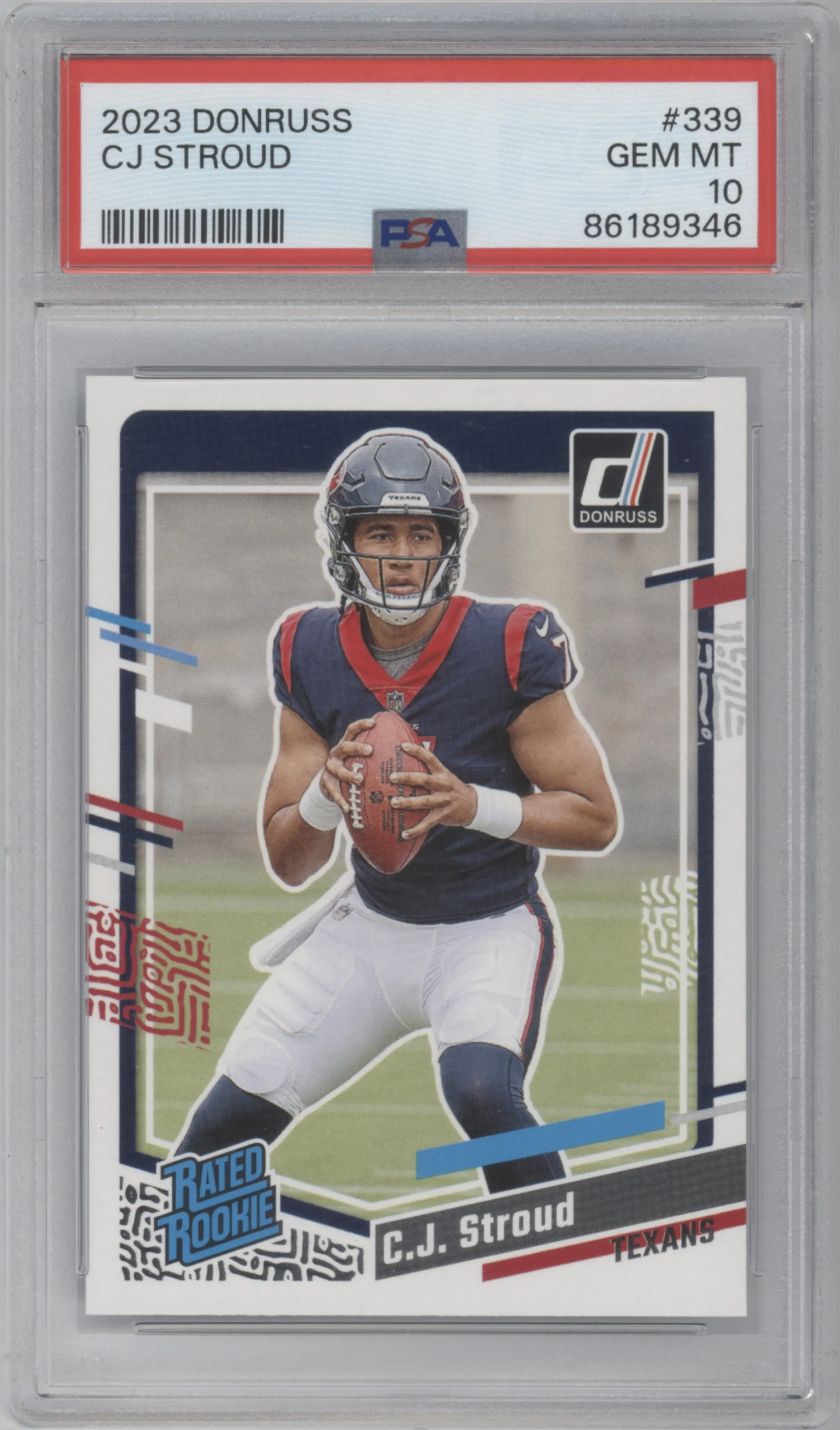 2023 Panini Donruss Rated Rookie C.J. Stroud PSA 10