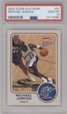 Michael Jordan from the 2002-03 Fleer Platinum set graded by PSA and given an overall grade of 10.
