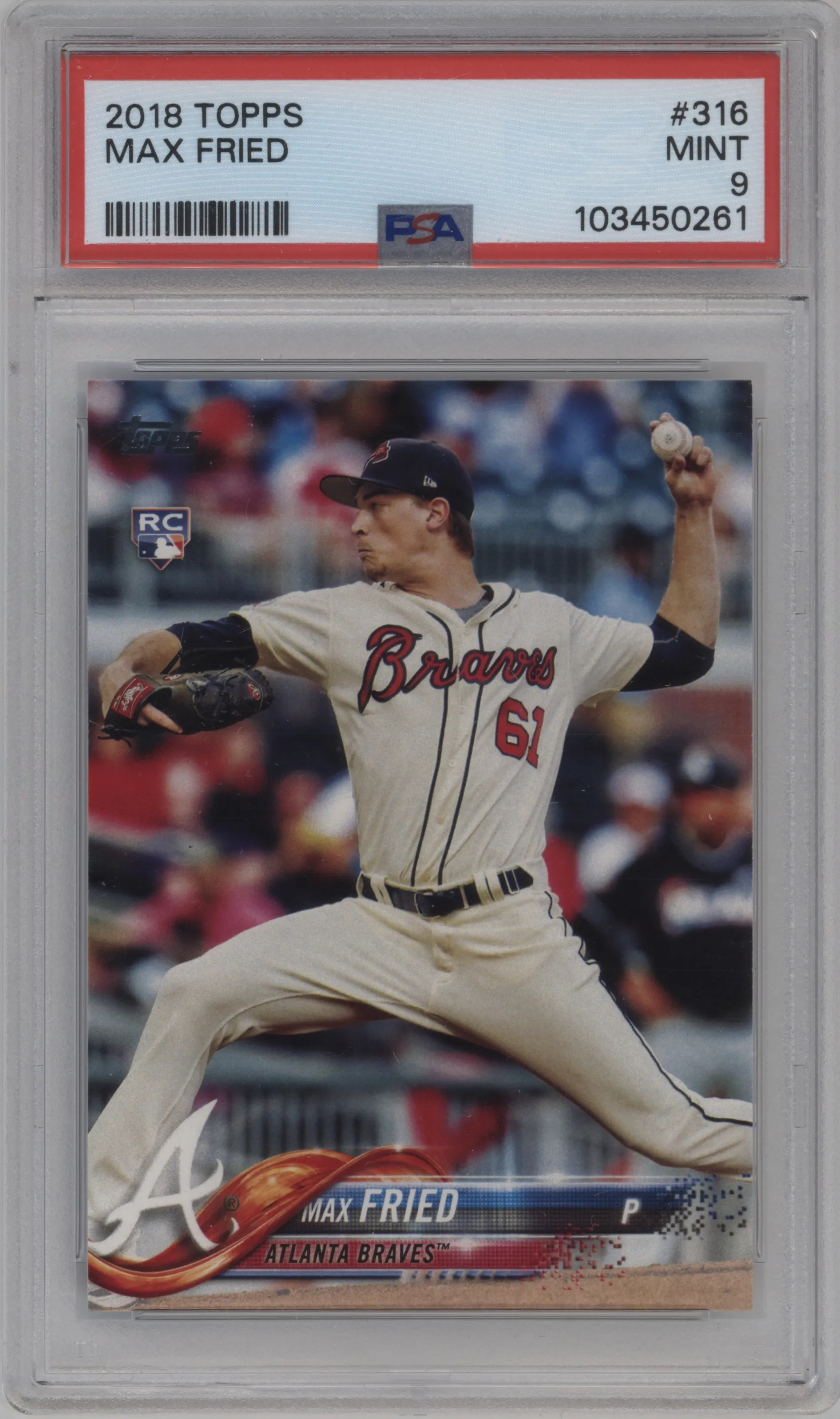 2018 Topps Series 1 Max Fried PSA 9
