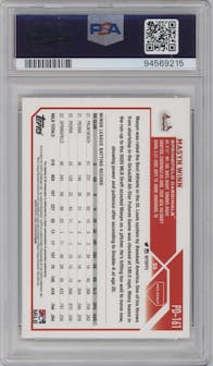 Masyn Winn from the 2023 Topps Pro Debut set graded by PSA and given an overall grade of 10.