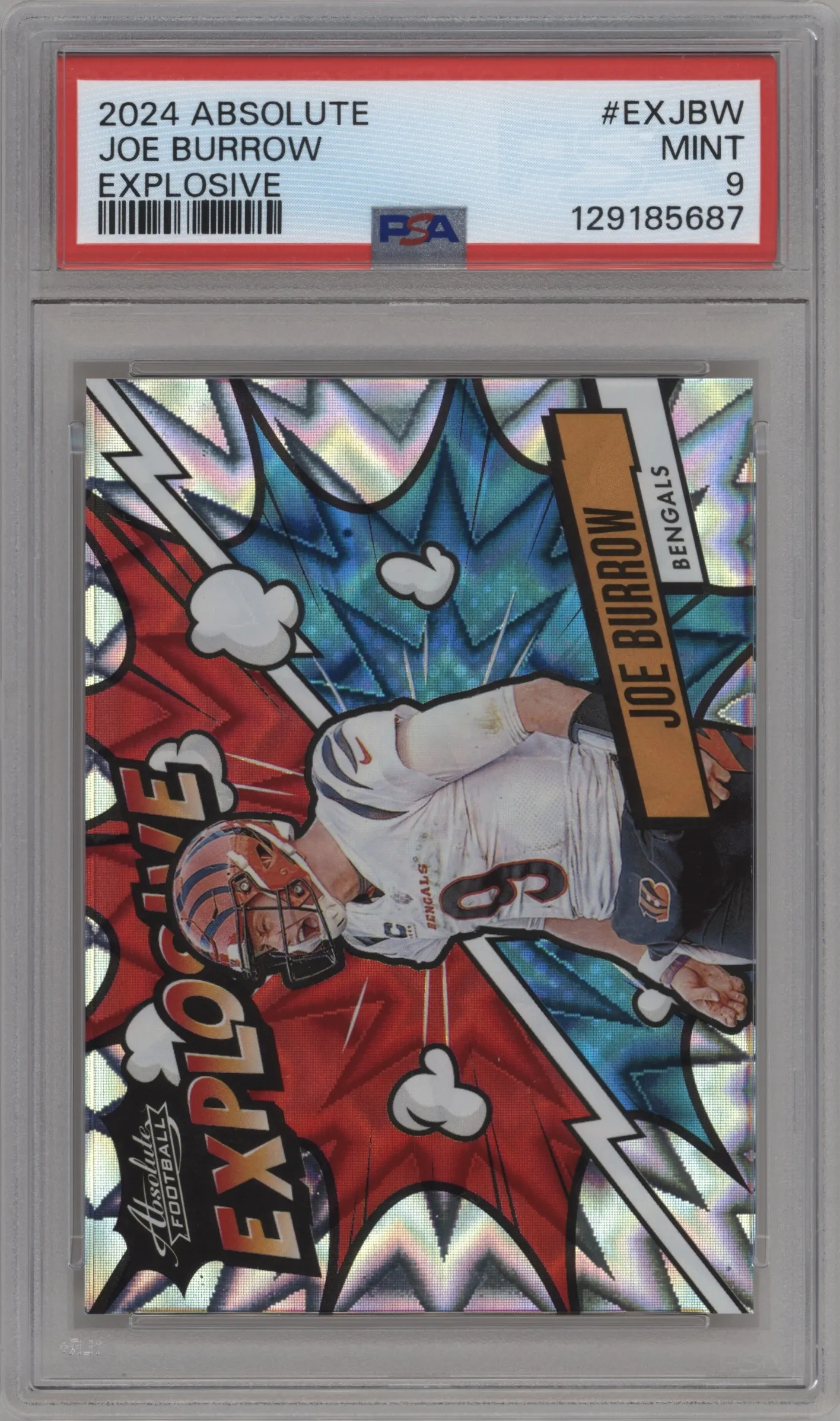 2024 Panini Absolute Explosive Joe Burrow #EX-JBW PSA 9