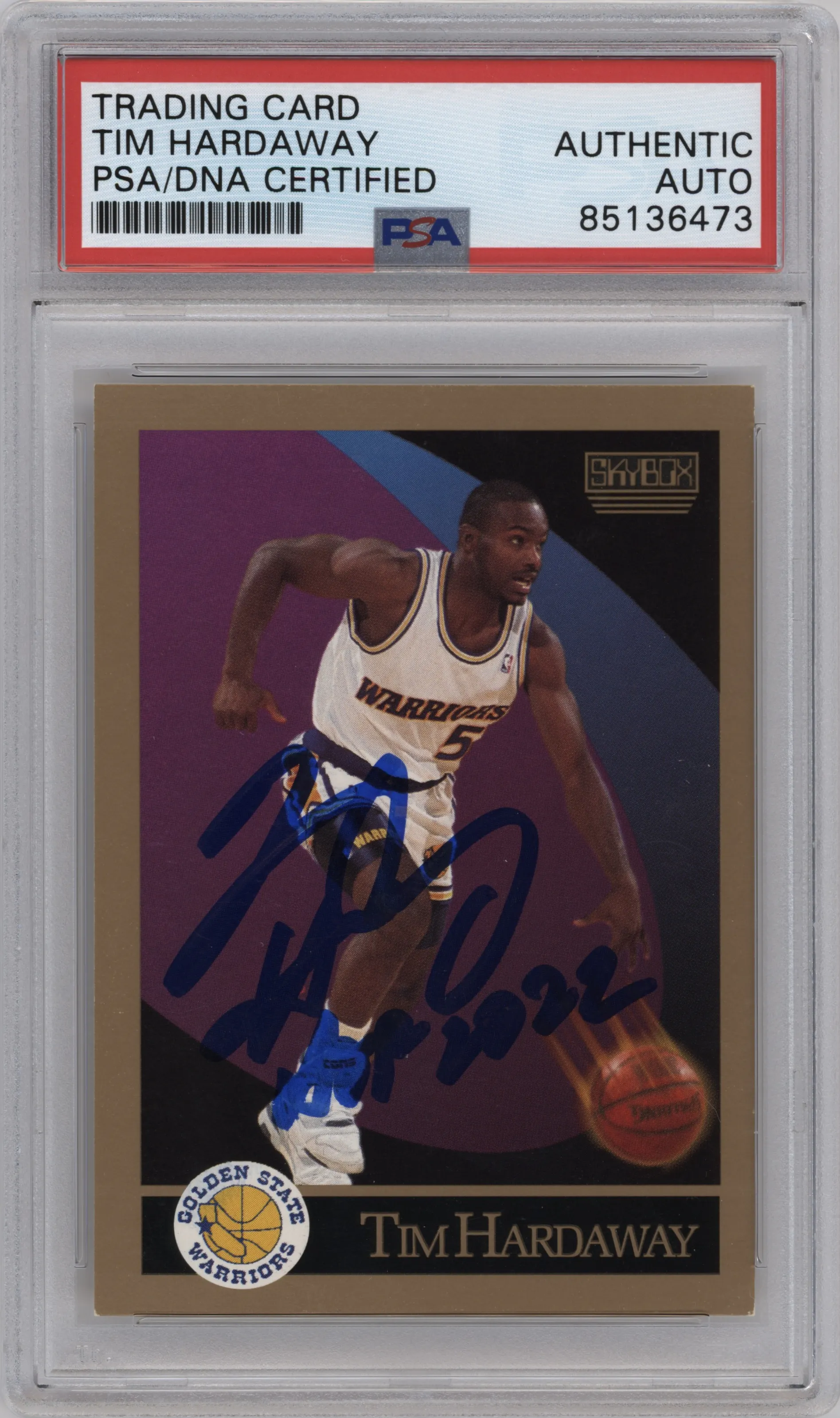1990 SkyBox Tim Hardaway PSA AUTHENTIC #95 PSA