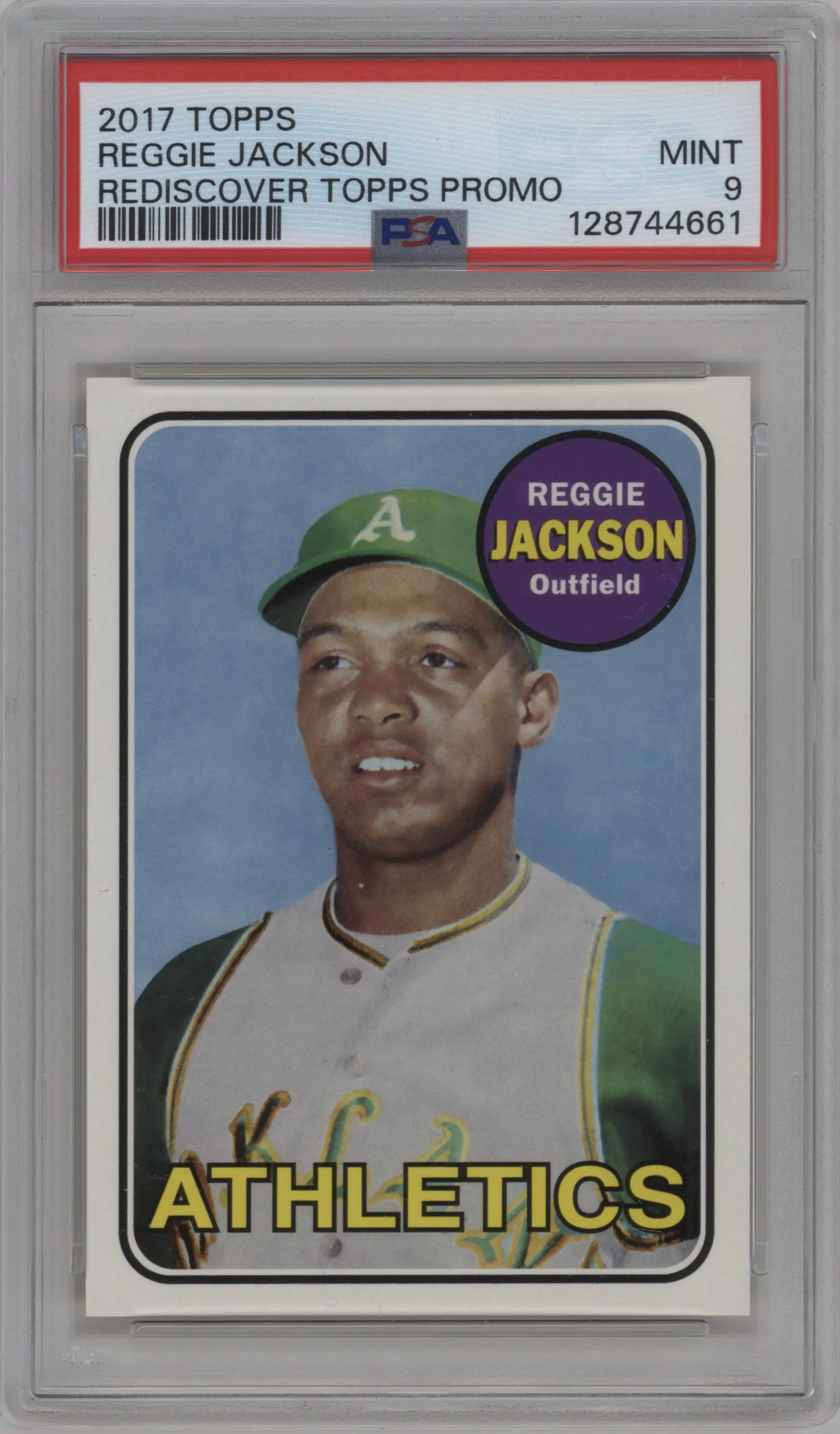 2017 Topps Series 1 Rediscover Topps Reggie Jackson PSA 9