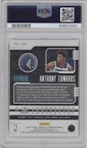 Anthony Edwards from the 2020-21 Panini Chronicles set featuring a Green Ice parallel graded by PSA and given an overall grade of 10.