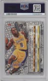 Kobe Bryant from the 1996-97 Fleer Metal  set graded by PSA and given an overall grade of 9.