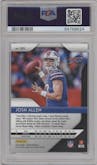 Josh Allen from the 2018 Panini Prizm set graded by PSA and given an overall grade of 9.