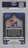 Keon Coleman  from the 2024 Panini Mosaic set featuring a White Mosaic parallel graded by PSA and given an overall grade of 10.