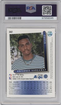 Anfernee Hardaway from the 1993-94 Upper Deck  set graded by PSA and given an overall grade of 9.