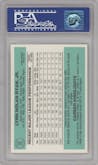 Nolan Ryan from the 1984 Donruss set graded by PSA and given an overall grade of 9.