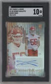 George Karlaftis from the 2022 Panini Illusions set featuring a Gold parallel graded by SGC and given an overall grade of 10.