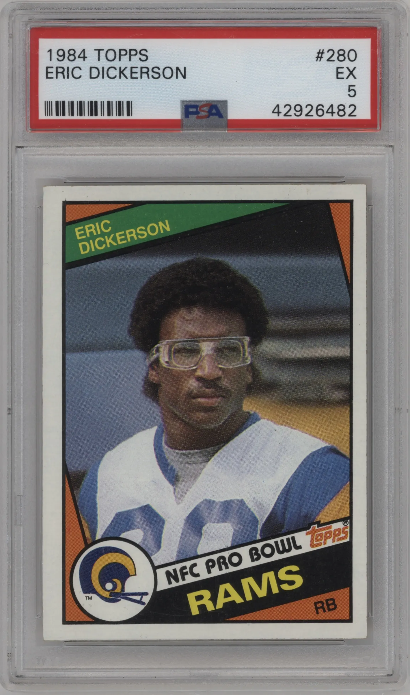 1984 Topps Eric Dickerson PSA 5