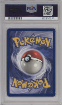 Electabuzz from the 1999 Pokemon set featuring a Movie Promo parallel graded by PSA and given an overall grade of 10.