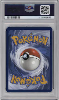 Charizard ex from the 2023 Pokemon SV set graded by PSA and given an overall grade of 10.