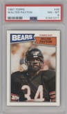 Walter Payton from the 1987 Topps set graded by PSA and given an overall grade of 8.