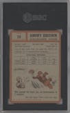 Jimmy Brown from the 1962 Topps set graded by SGC and given an overall grade of 3.
