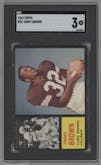 Jimmy Brown from the 1962 Topps set graded by SGC and given an overall grade of 3.