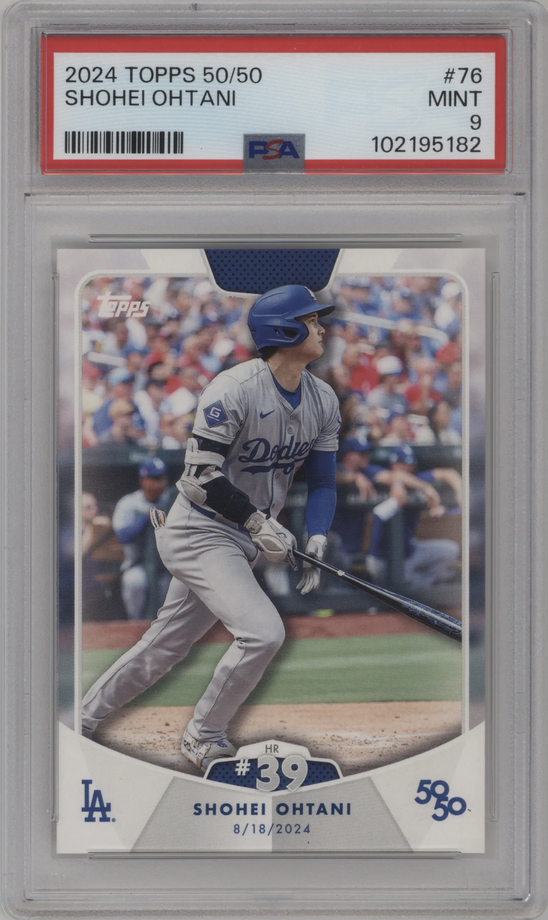 2024 Topps 50/50 Shohei Ohtani PSA 9