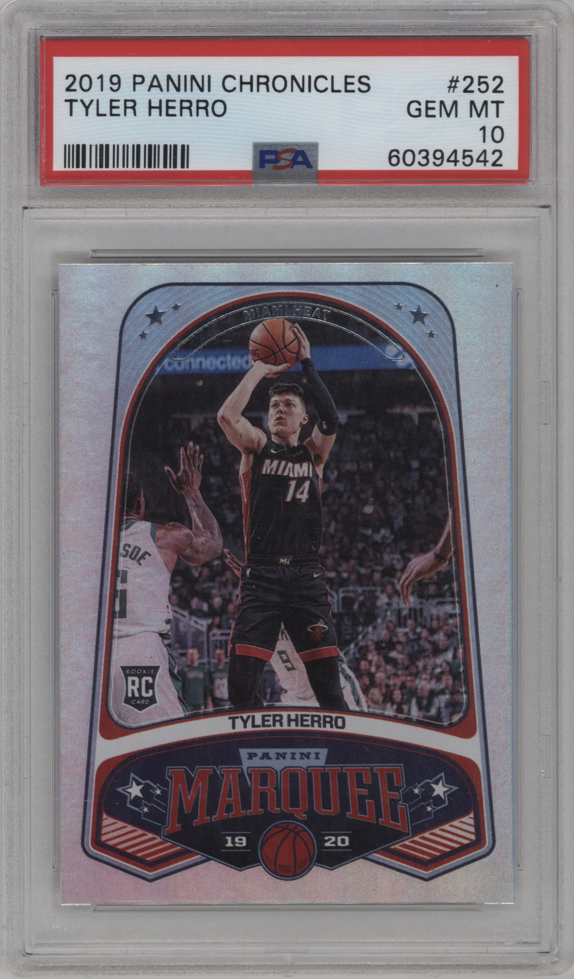2019 Panini Chronicles Marquee Tyler Herro #252 PSA 10