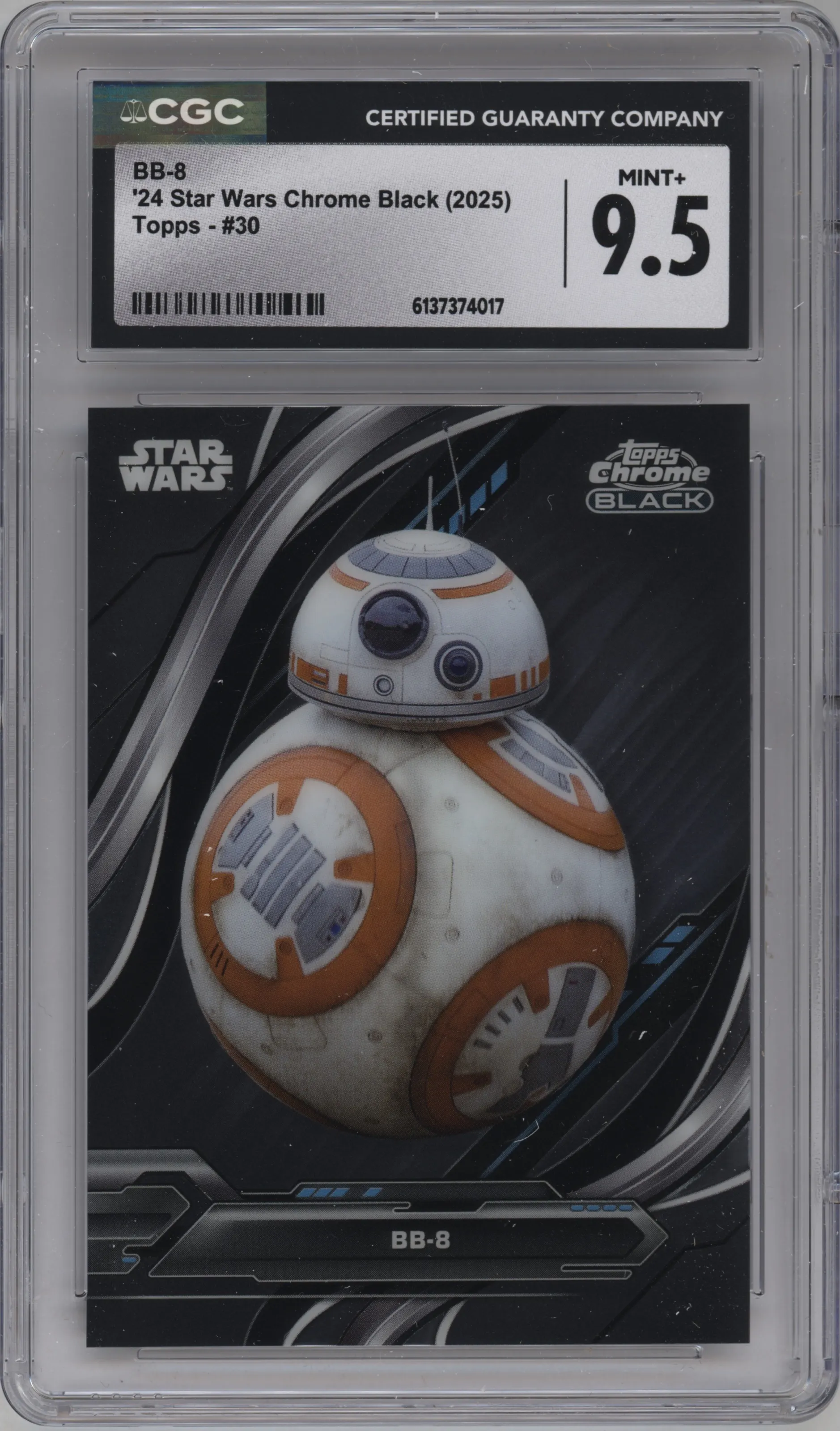 2024 Topps Chrome Black Star Wars BB-8 CGC 9.5