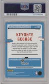 Keyonte George from the 2023-24 Donruss Optic set featuring a Fast Break Holo parallel graded by PSA and given an overall grade of 10.