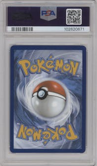 Bulbasaur from the 2023 Pokemon SV set graded by PSA and given an overall grade of 10.