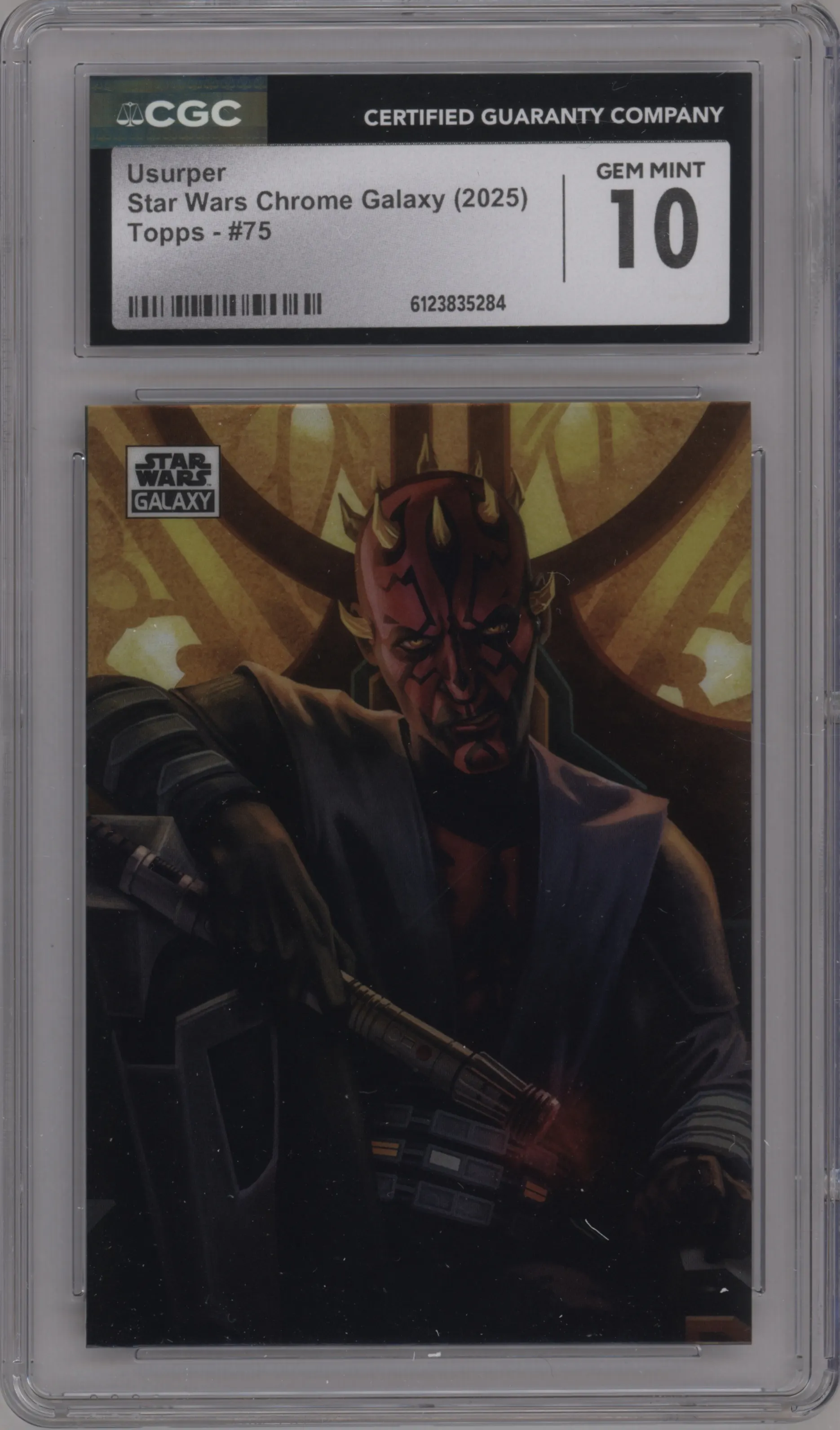 2025 Topps Chrome Star Wars Galaxy Usurper #75 CGC 10