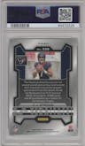 C.J. Stroud from the 2023 Panini Prizm set featuring a Neon Green Pulsar parallel graded by PSA and given an overall grade of 10.