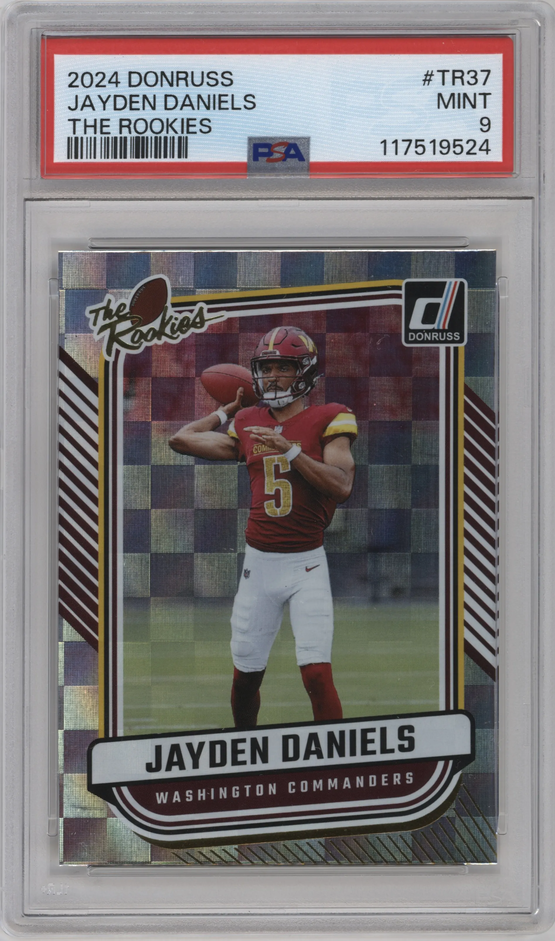 2024 Donruss The Rookies Jayden Daniels #TR-37 PSA 9