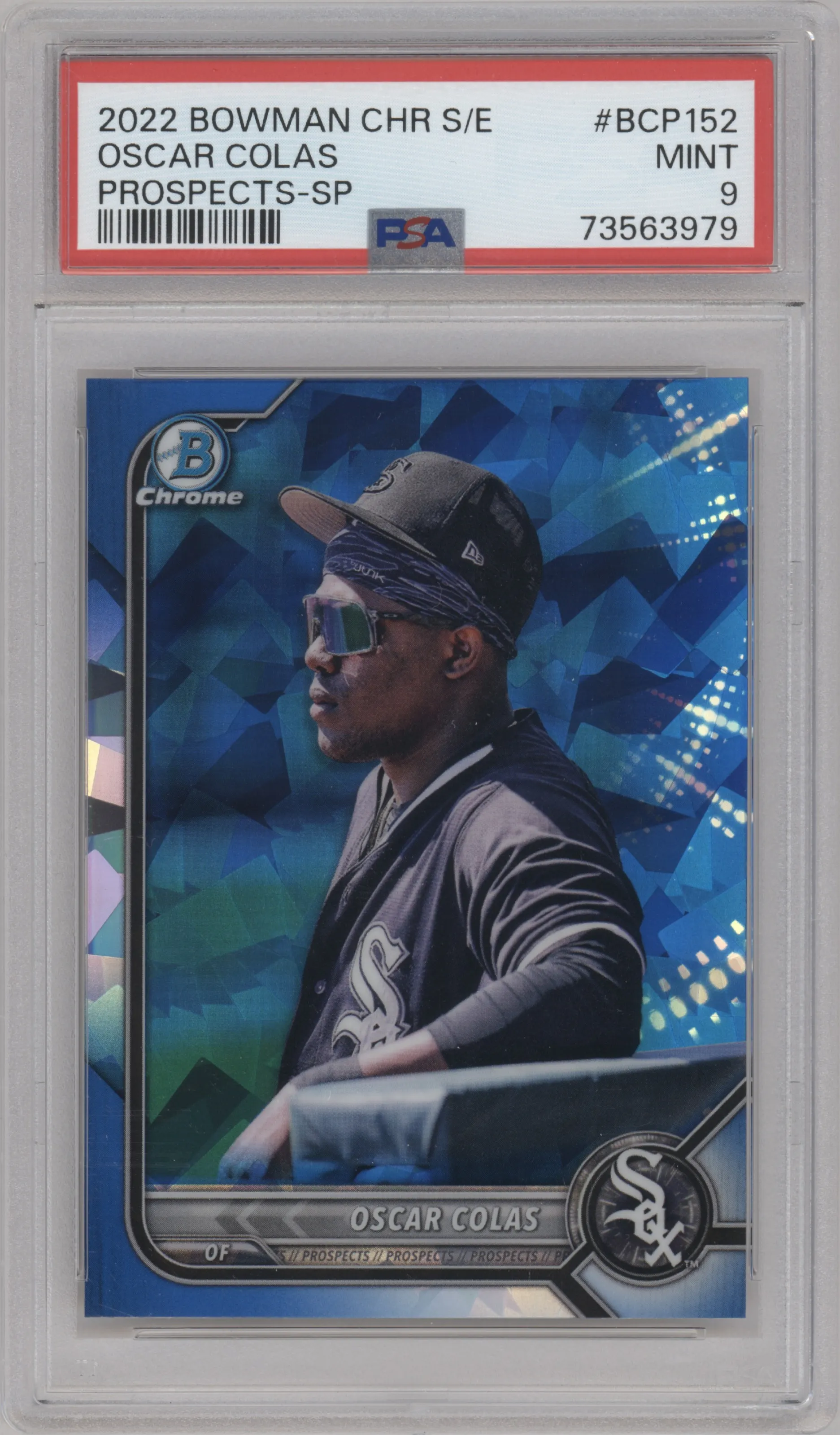 2022 Bowman Chrome Sapphire Edition Variations Oscar Colas PSA 9