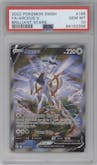 Arceus V from the 2022 Pokemon SWSH set graded by PSA and given an overall grade of 10.