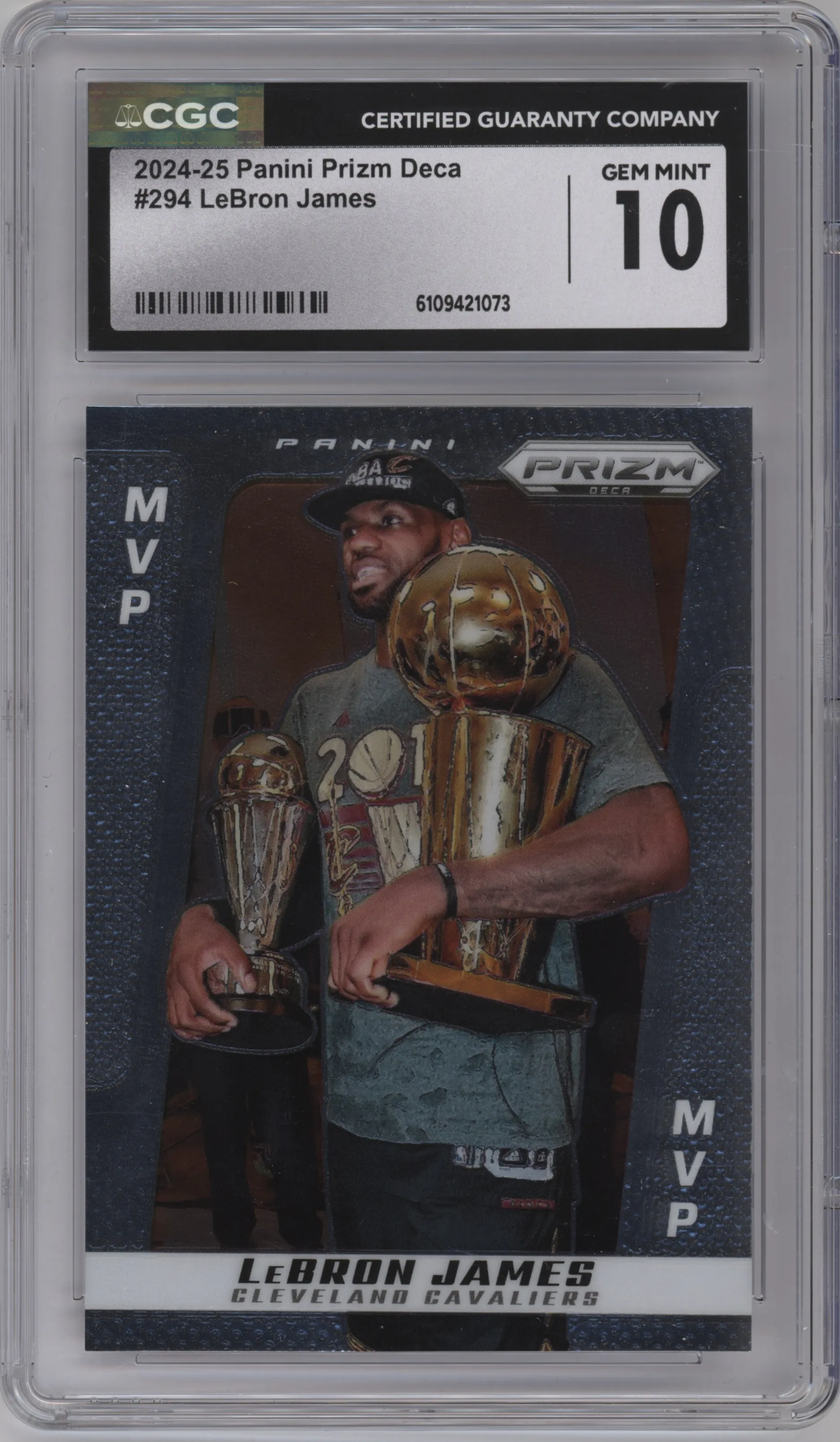 2024 Panini Prizm Deca LeBron James #294 CGC 10
