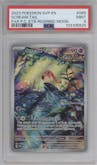 Scream Tail from the 2023 Pokemon SV set featuring a Paradox Rift Promo Pokemon Center ETB parallel graded by PSA and given an overall grade of 9.