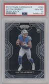Justin Herbert from the 2020 Panini Chronicles set graded by PSA and given an overall grade of 10.