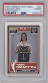 Caitlin Clark from the 2024-25 Panini Instant WNBA set graded by PSA and given an overall grade of 10.