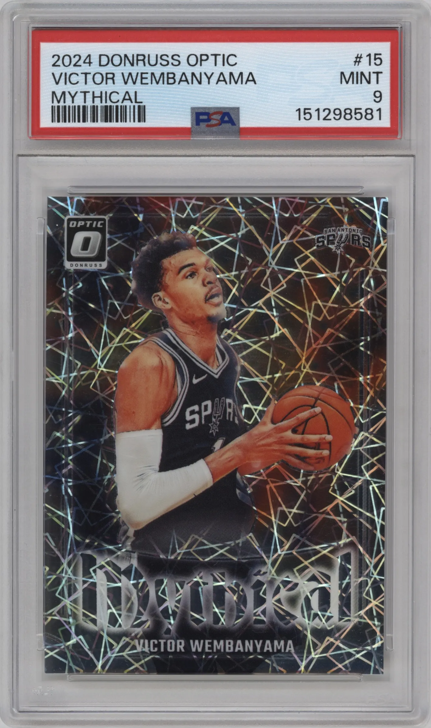 2024 Donruss Optic Mythical Victor Wembanyama #15 PSA 9