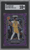 Anthony Davis  from the 2022-23 Panini Prizm  set featuring a Choice Purple  parallel graded by SGC and given an overall grade of 10.