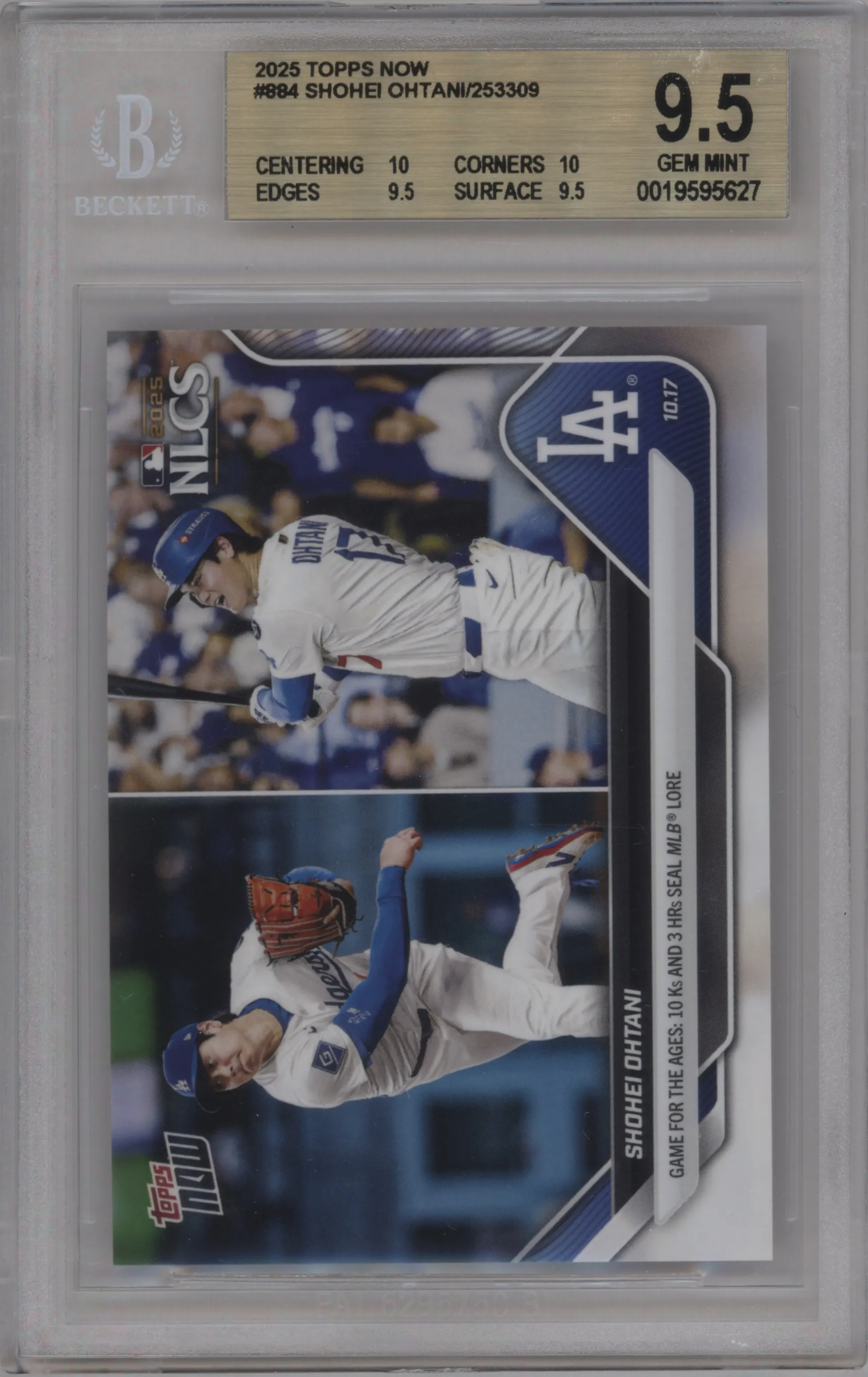 2025 Topps Now Shohei Ohtani BGS 9.5