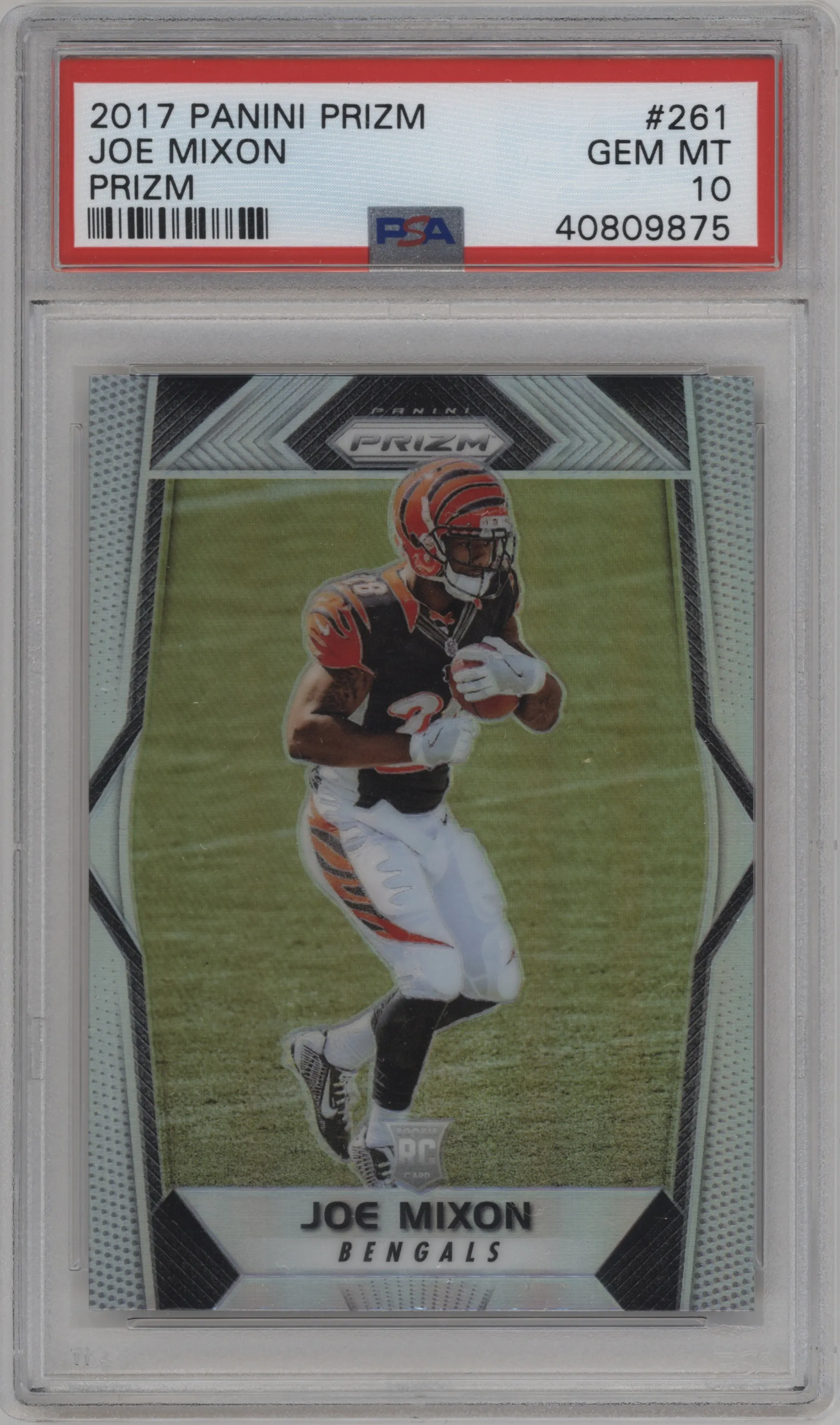 2017 Panini Prizm Joe Mixon Prizm PSA 10