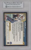 Tom Brady from the 2000 Bowman set graded by Beckett and given an overall grade of 9.
