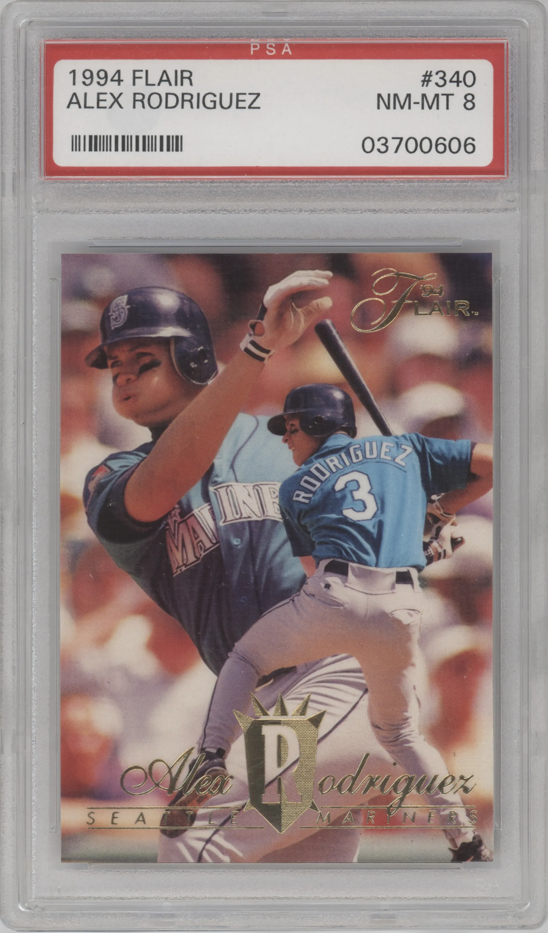 1994 Flair Alex Rodriguez PSA 8