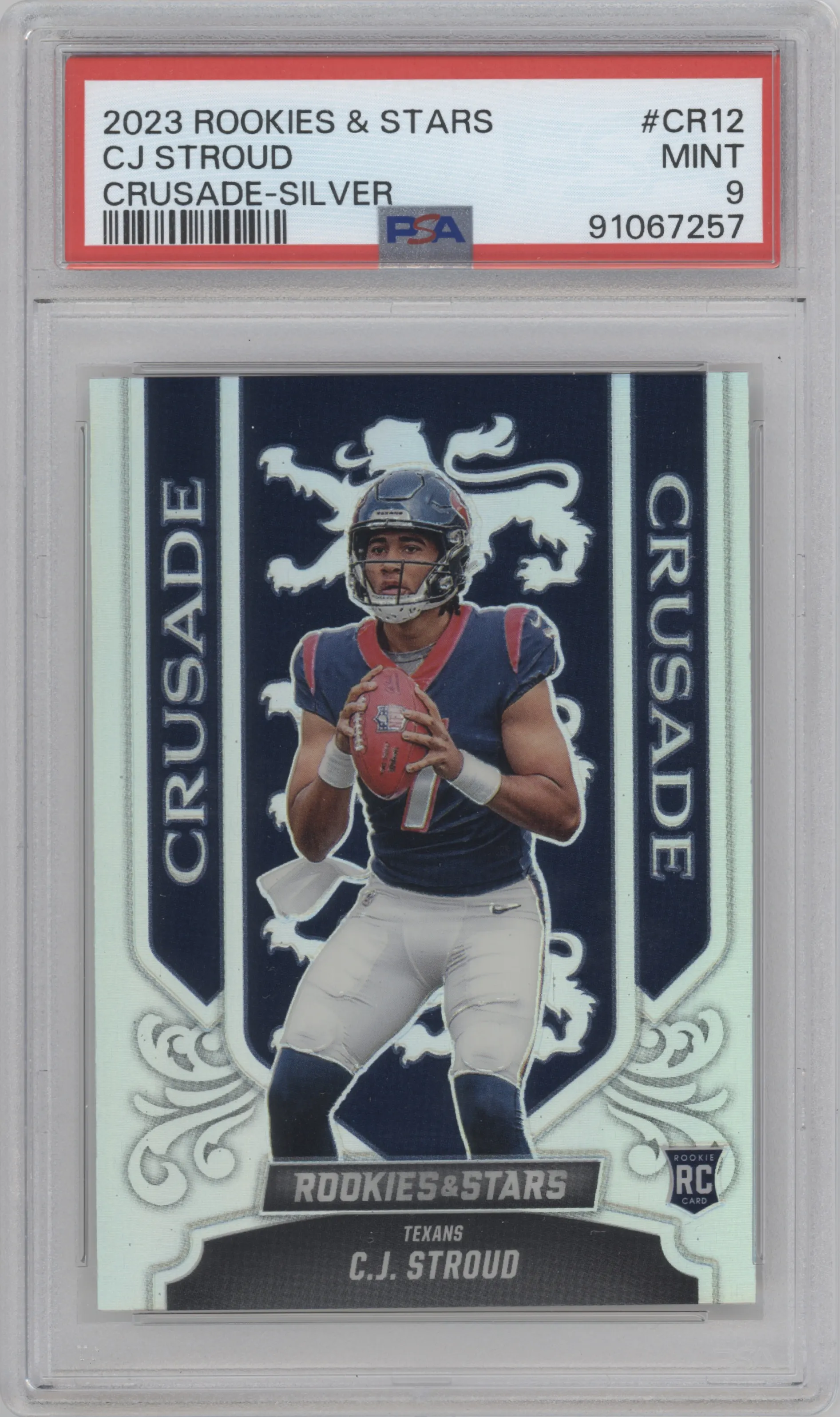 2023 Panini Rookies & Stars Crusade C.J. Stroud Silver PSA 9