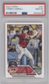 Corbin Carroll from the 2023 Topps Series 2 set graded by PSA and given an overall grade of 10.