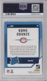 Rome Odunze from the 2024 Donruss set graded by PSA and given an overall grade of 10.
