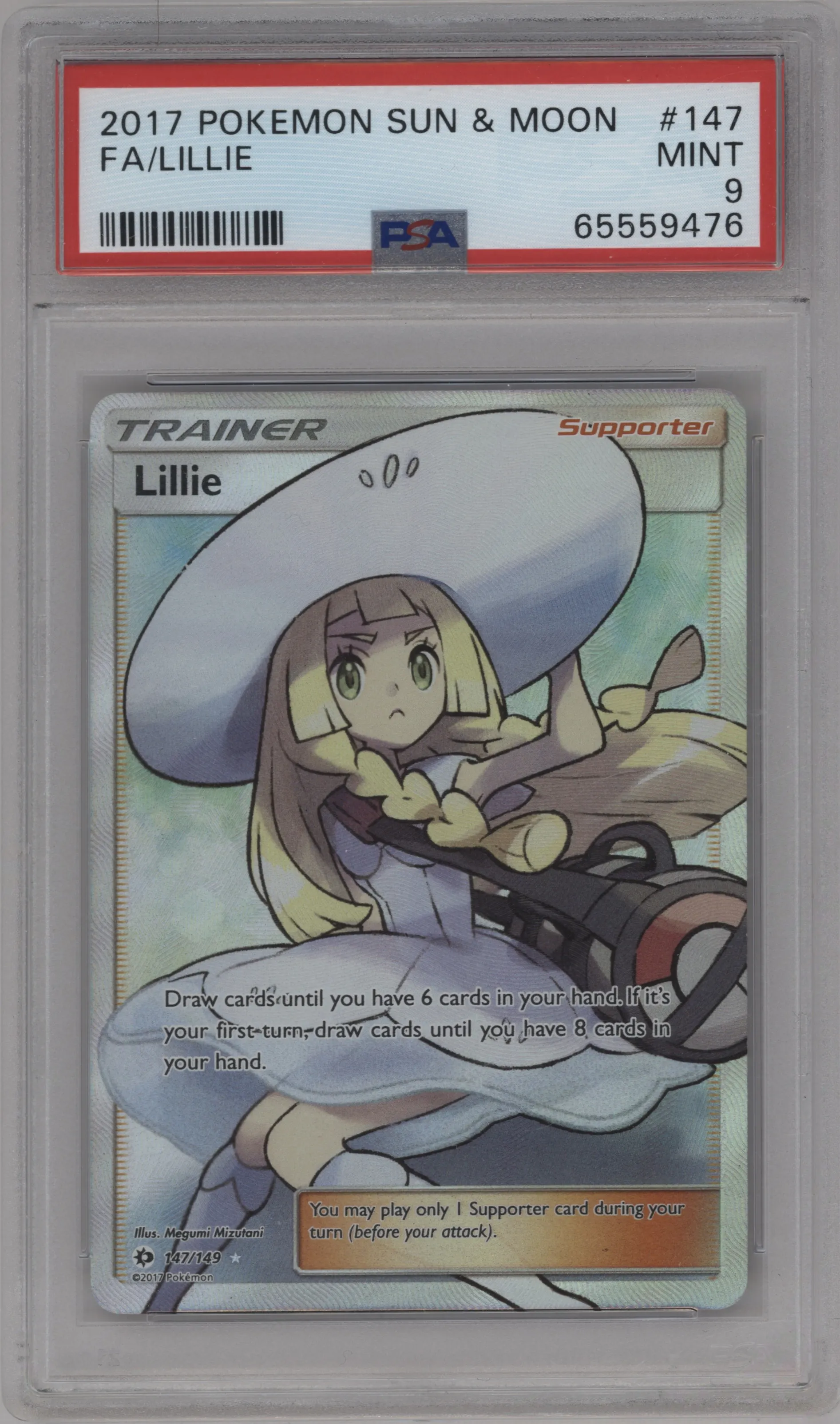 2017 Pokemon S&M Lillie PSA 9