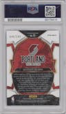 Shaedon Sharpe from the 2022-23 Panini Select set featuring a White Prizm parallel graded by PSA and given an overall grade of 10.