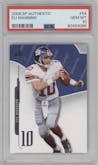 Eli Manning from the 2008 SP Authentic set graded by PSA and given an overall grade of 10.