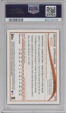 George Springer from the 2014 Topps Update set featuring a Gold parallel graded by PSA and given an overall grade of 10.